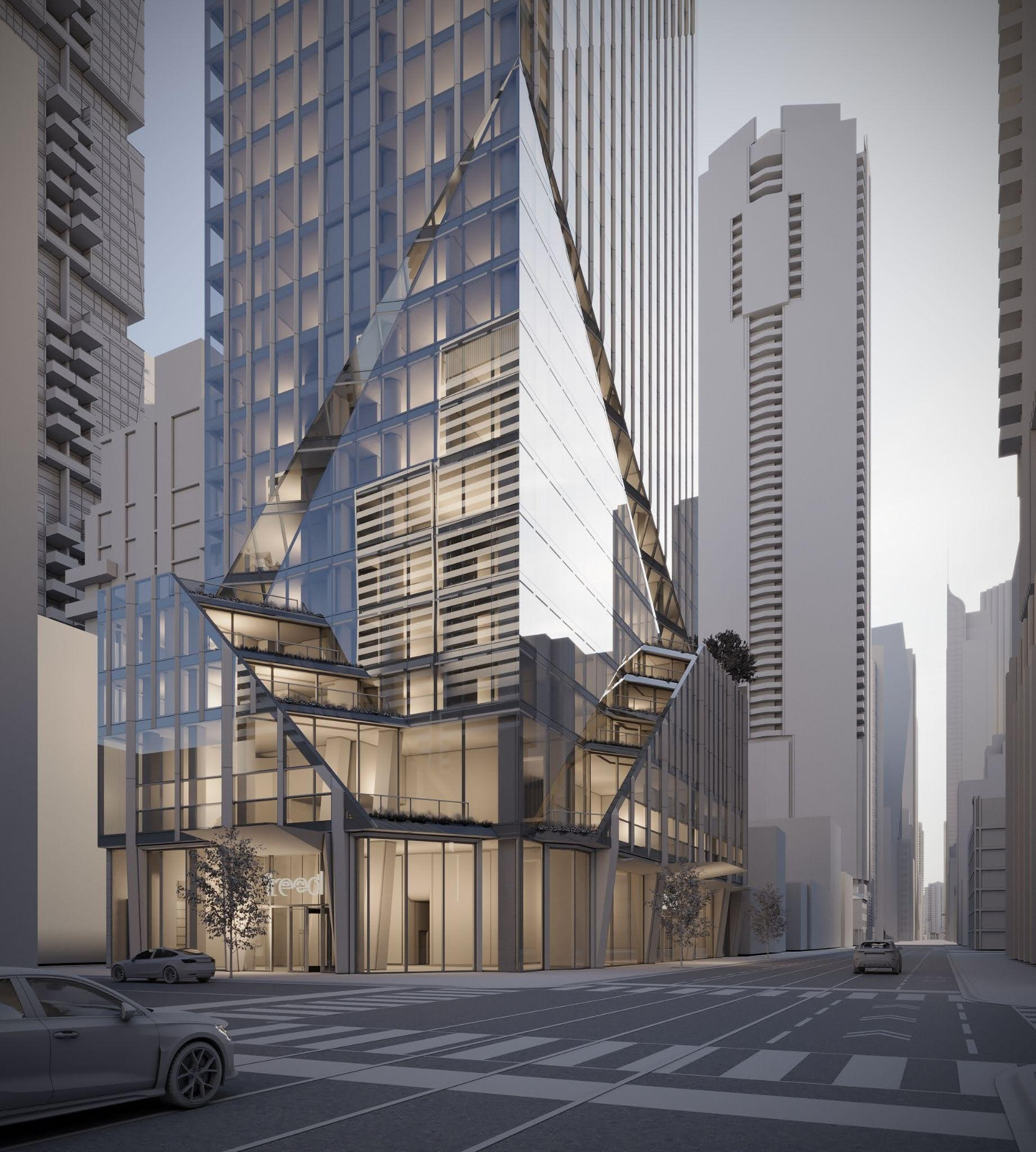 Camera exploration render at street level